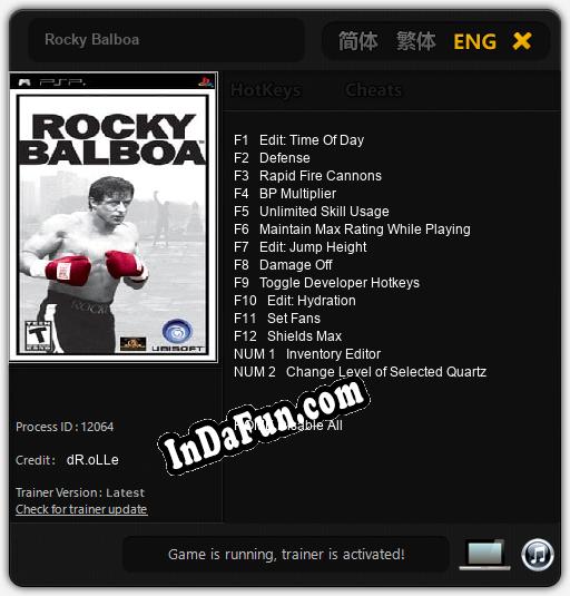 Rocky Balboa: Trainer +14 [v1.4]