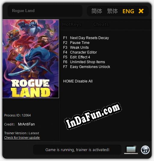 Rogue Land: Cheats, Trainer +7 [MrAntiFan]