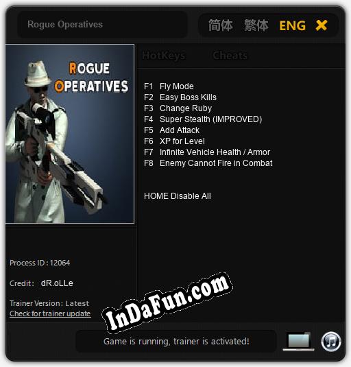 Rogue Operatives: Cheats, Trainer +8 [dR.oLLe]