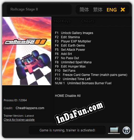 Rollcage Stage II: Cheats, Trainer +13 [CheatHappens.com]