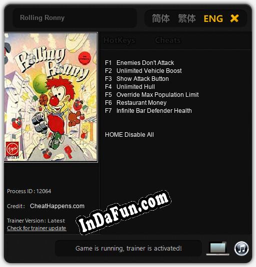 Rolling Ronny: Cheats, Trainer +7 [CheatHappens.com]