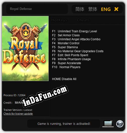 Royal Defense: TRAINER AND CHEATS (V1.0.1)