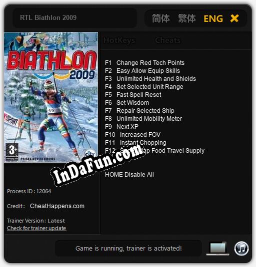 Trainer for RTL Biathlon 2009 [v1.0.8]