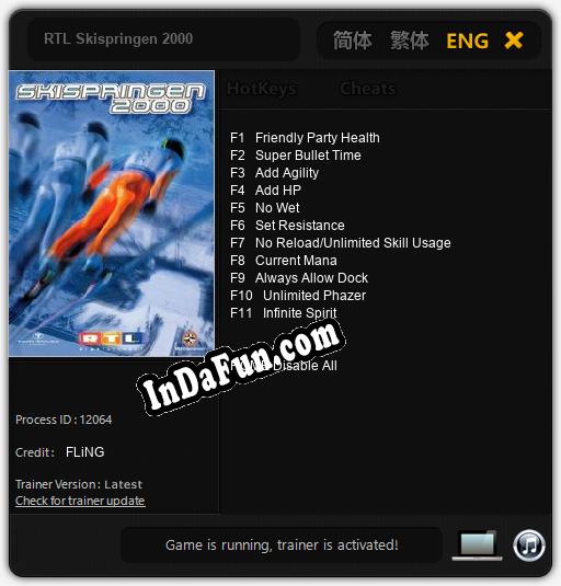 RTL Skispringen 2000: TRAINER AND CHEATS (V1.0.59)