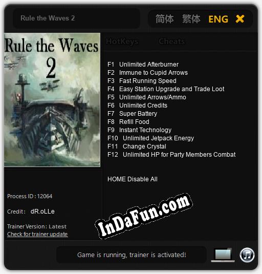 Rule the Waves 2: TRAINER AND CHEATS (V1.0.20)