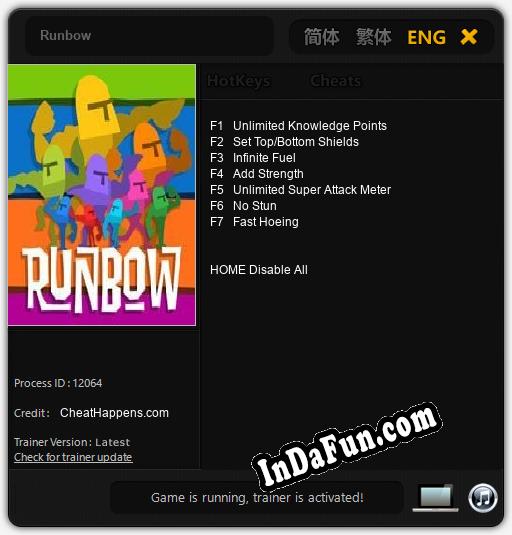 Runbow: TRAINER AND CHEATS (V1.0.18)