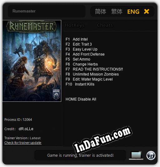 Runemaster: Cheats, Trainer +10 [dR.oLLe]