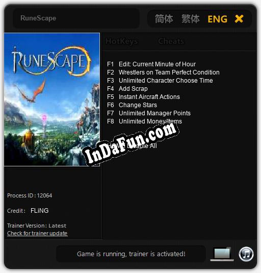 Trainer for RuneScape [v1.0.9]