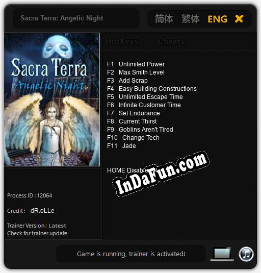 Sacra Terra: Angelic Night: TRAINER AND CHEATS (V1.0.40)