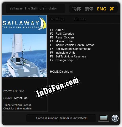 Sailaway: The Sailing Simulator: Trainer +9 [v1.1]