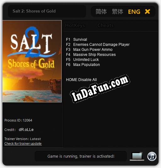 Salt 2: Shores of Gold: Cheats, Trainer +6 [dR.oLLe]