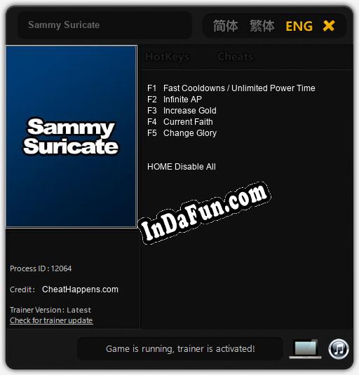 Trainer for Sammy Suricate [v1.0.5]