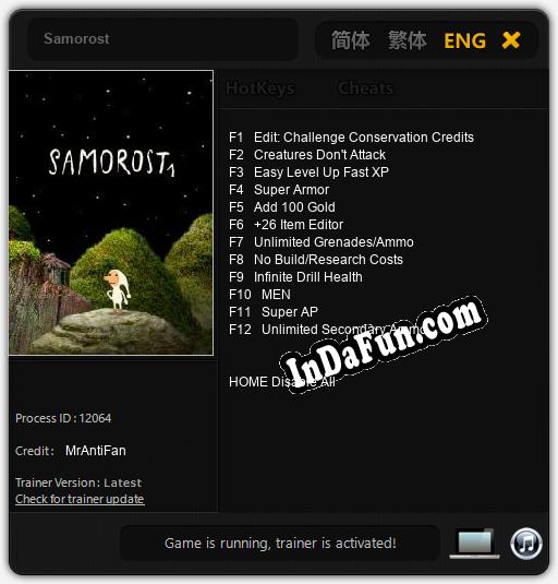 Samorost: Cheats, Trainer +12 [MrAntiFan]