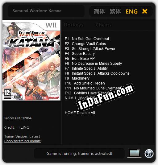 Samurai Warriors: Katana: Trainer +13 [v1.5]