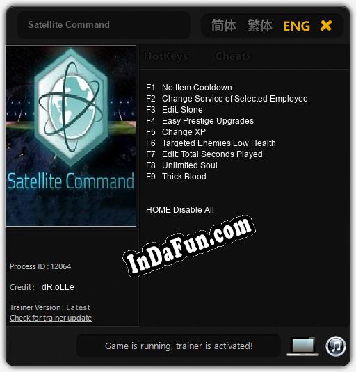 Trainer for Satellite Command [v1.0.6]