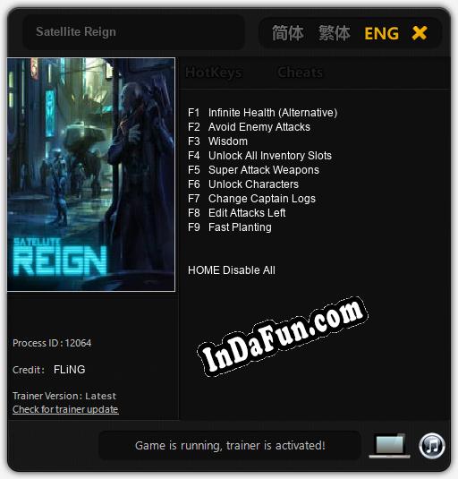 Satellite Reign: TRAINER AND CHEATS (V1.0.11)