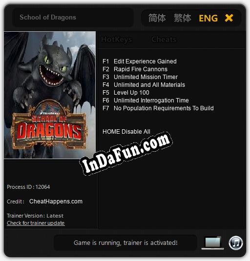 School of Dragons: Trainer +7 [v1.7]