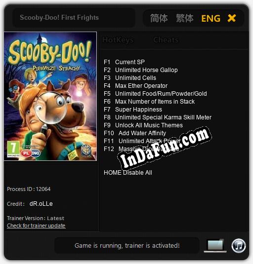 Scooby-Doo! First Frights: Cheats, Trainer +12 [dR.oLLe]