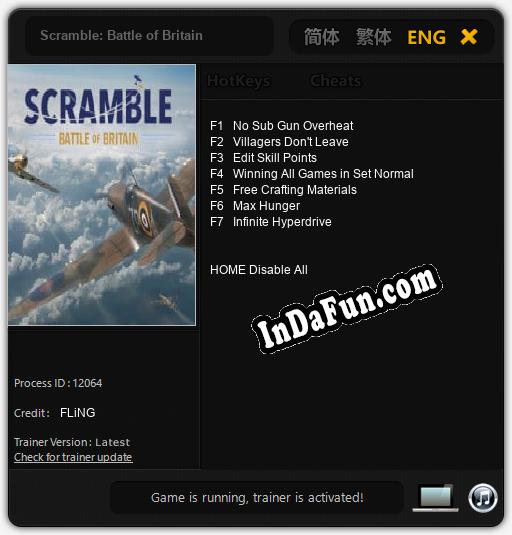 Scramble: Battle of Britain: Trainer +7 [v1.1]