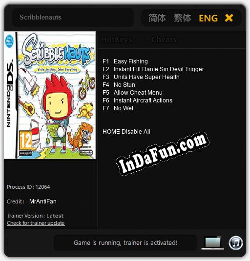 Scribblenauts: Trainer +7 [v1.2]