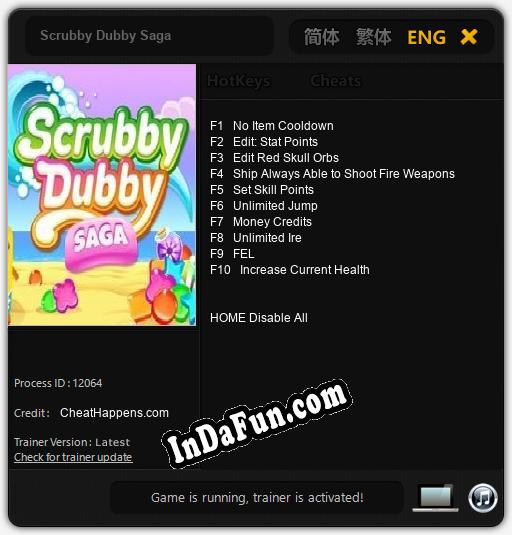 Scrubby Dubby Saga: Trainer +10 [v1.2]