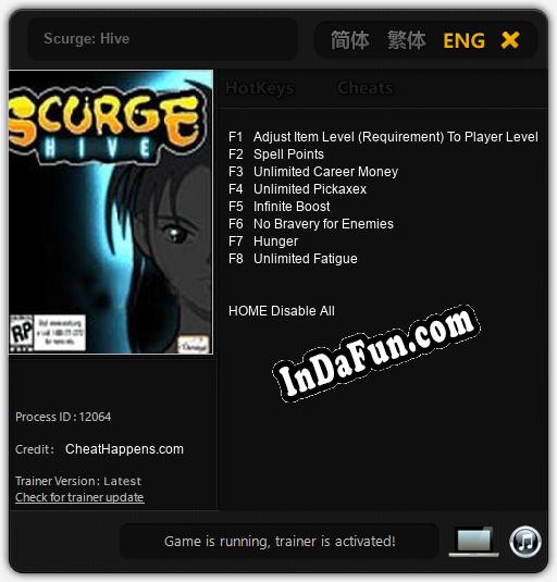 Scurge: Hive: TRAINER AND CHEATS (V1.0.74)