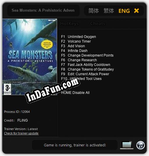 Sea Monsters: A Prehistoric Adventure: Cheats, Trainer +10 [FLiNG]