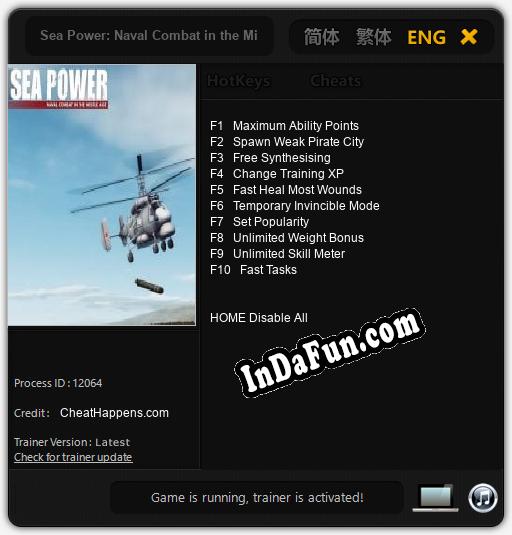 Sea Power: Naval Combat in the Missile Age: Cheats, Trainer +10 [CheatHappens.com]