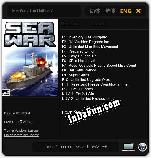 Trainer for Sea War: The Battles 2 [v1.0.2]