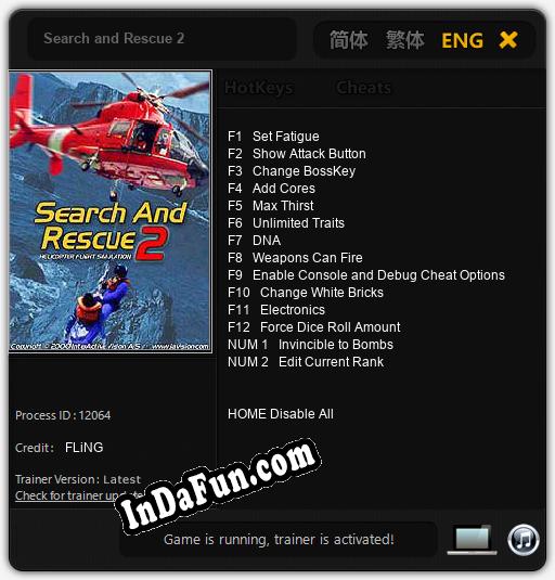 Search and Rescue 2: TRAINER AND CHEATS (V1.0.52)