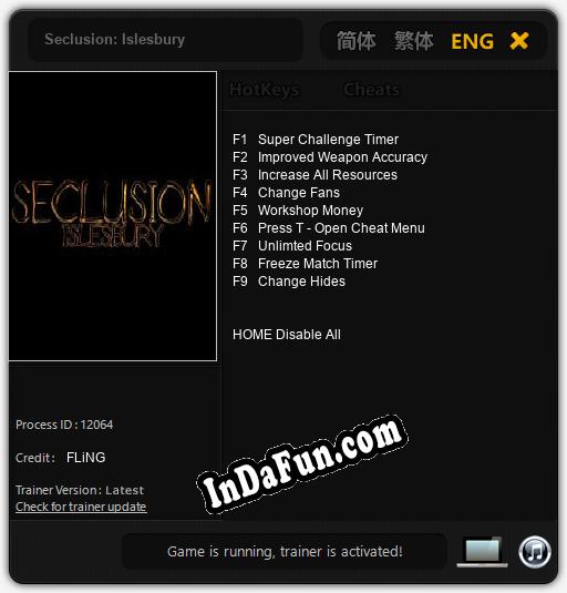 Seclusion: Islesbury: TRAINER AND CHEATS (V1.0.52)