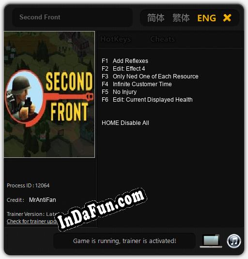 Trainer for Second Front [v1.0.4]