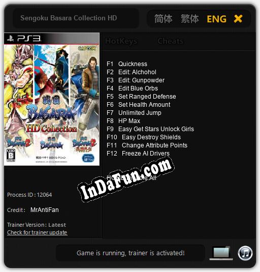 Sengoku Basara Collection HD: TRAINER AND CHEATS (V1.0.34)