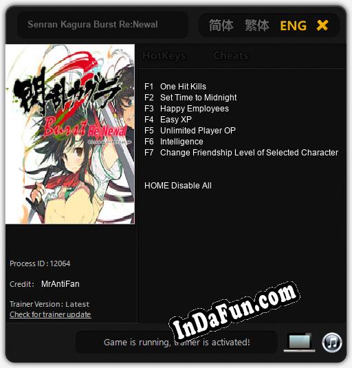 Senran Kagura Burst Re:Newal: TRAINER AND CHEATS (V1.0.33)