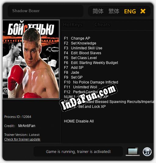 Shadow Boxer: TRAINER AND CHEATS (V1.0.47)