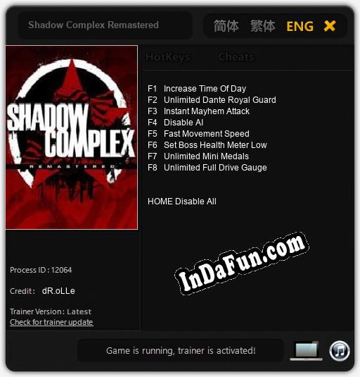 Shadow Complex Remastered: Cheats, Trainer +8 [dR.oLLe]