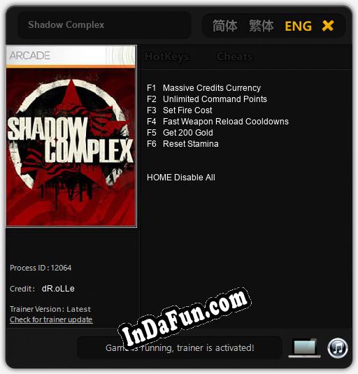 Shadow Complex: Trainer +6 [v1.7]