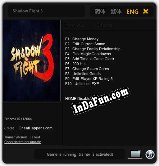 Shadow Fight 3: Cheats, Trainer +10 [CheatHappens.com]