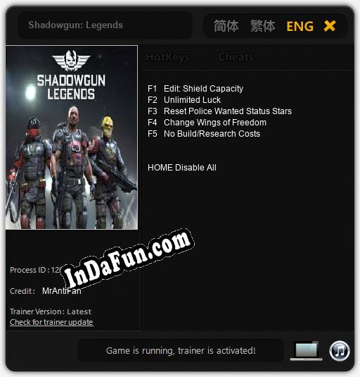 Shadowgun: Legends: Cheats, Trainer +5 [MrAntiFan] » Free Download PC ...