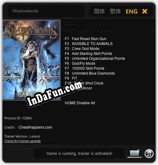 Shadowlands: Cheats, Trainer +11 [CheatHappens.com]