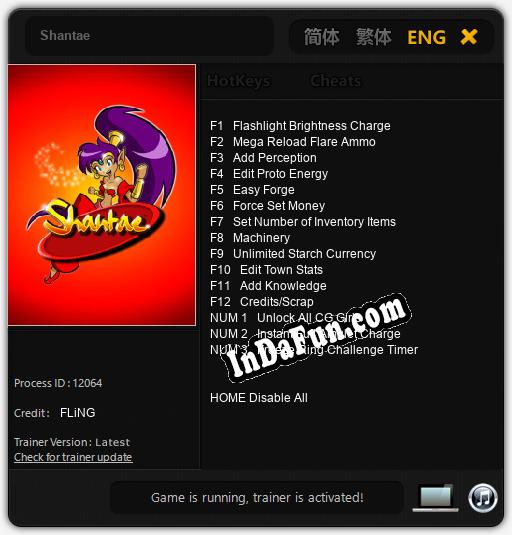 Shantae: TRAINER AND CHEATS (V1.0.16)