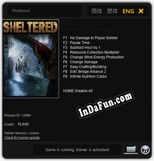 Trainer for Sheltered [v1.0.6]