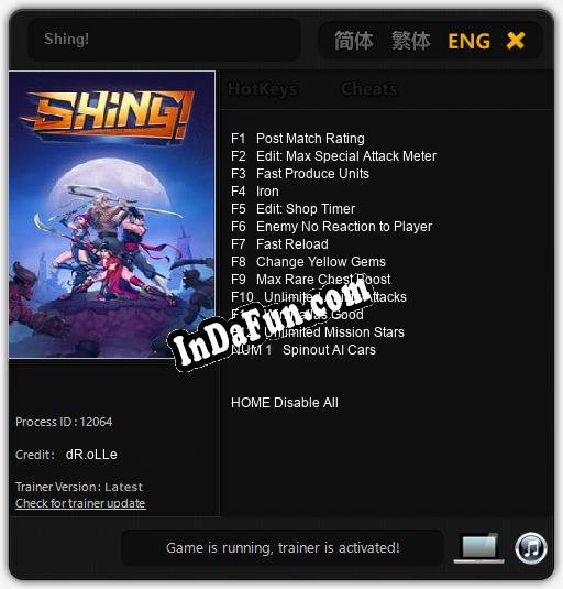 Shing!: Cheats, Trainer +13 [dR.oLLe]