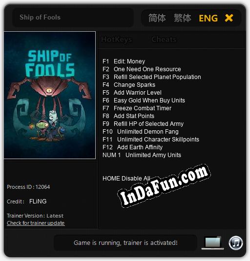 Ship of Fools: TRAINER AND CHEATS (V1.0.44)