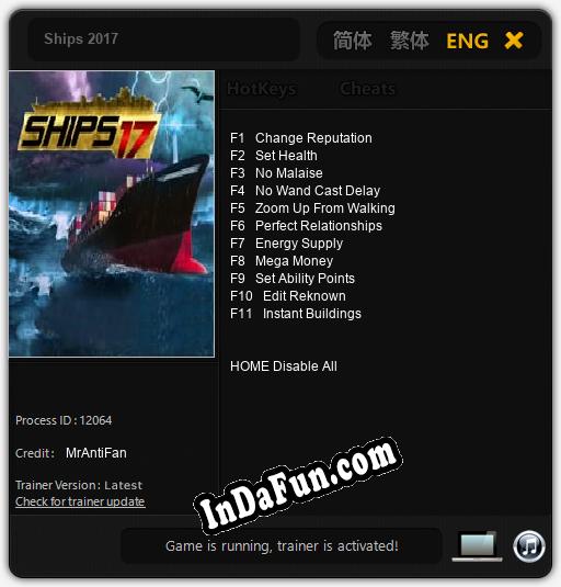 Ships 2017: Trainer +11 [v1.3]