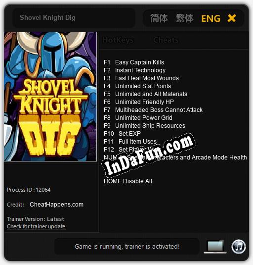 Shovel Knight Dig: TRAINER AND CHEATS (V1.0.73)