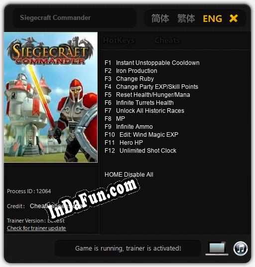 Siegecraft Commander: Cheats, Trainer +12 [CheatHappens.com]