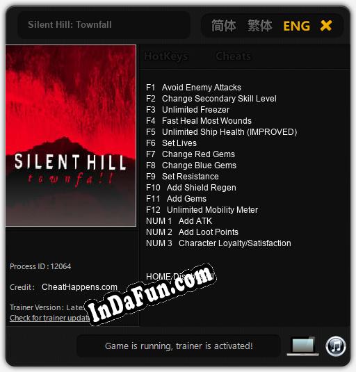 Trainer for Silent Hill: Townfall [v1.0.9]