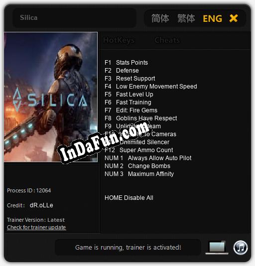 Silica: Cheats, Trainer +15 [dR.oLLe]