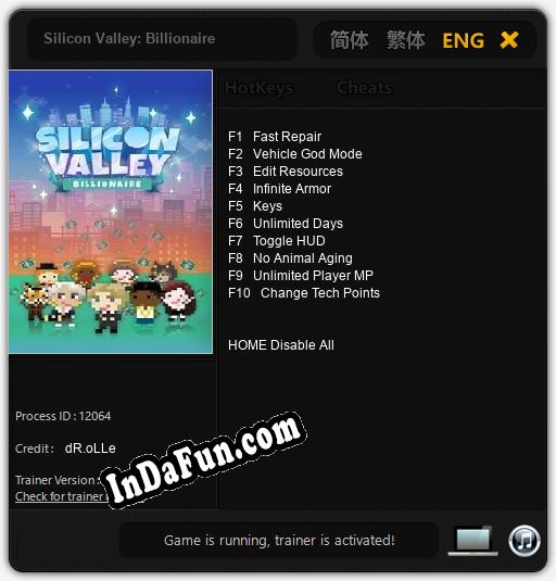 Silicon Valley: Billionaire: Trainer +10 [v1.1]